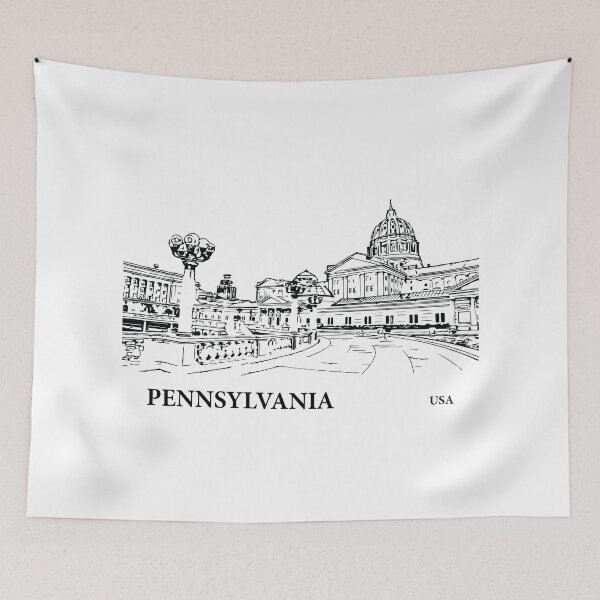 Item preview, Pennsylvania State USA designed and sold by Lakeric Cityscapes.