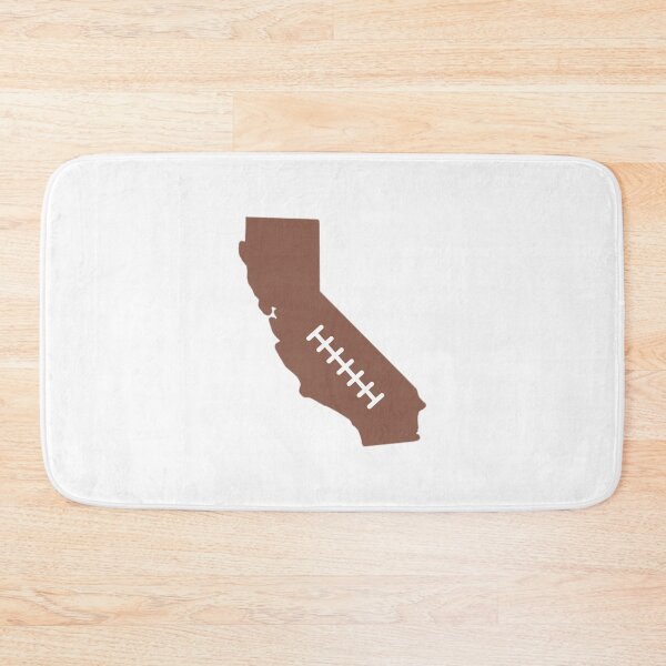 Item preview, California State Outline Football Stitch designed and sold by US States Merch.