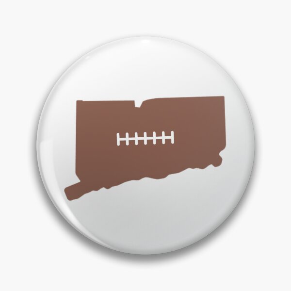 Item preview, Connecticut State Outline Football Stitch designed and sold by US States Merch.