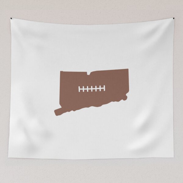 Item preview, Connecticut State Outline Football Stitch designed and sold by US States Merch.