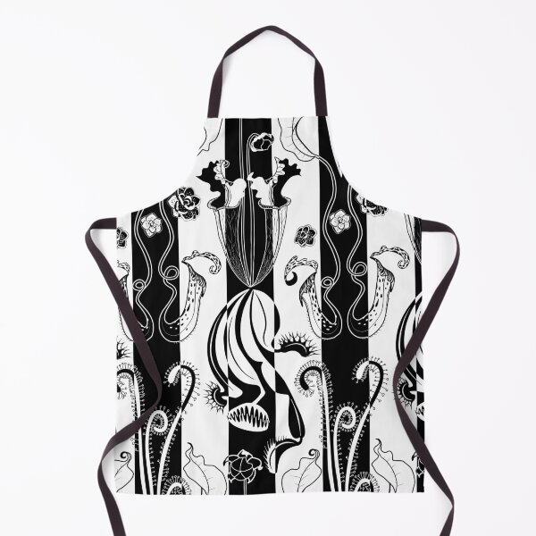 Item preview, Carnivorous garden - black and white block stripes designed and sold by kobyakov.