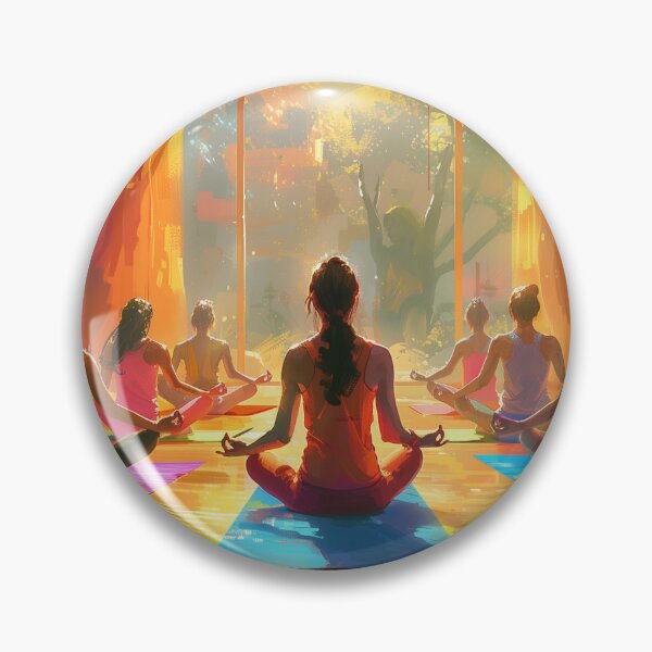 Item preview, Group Meditation in Warm Glowing Light designed and sold by palmyst.
