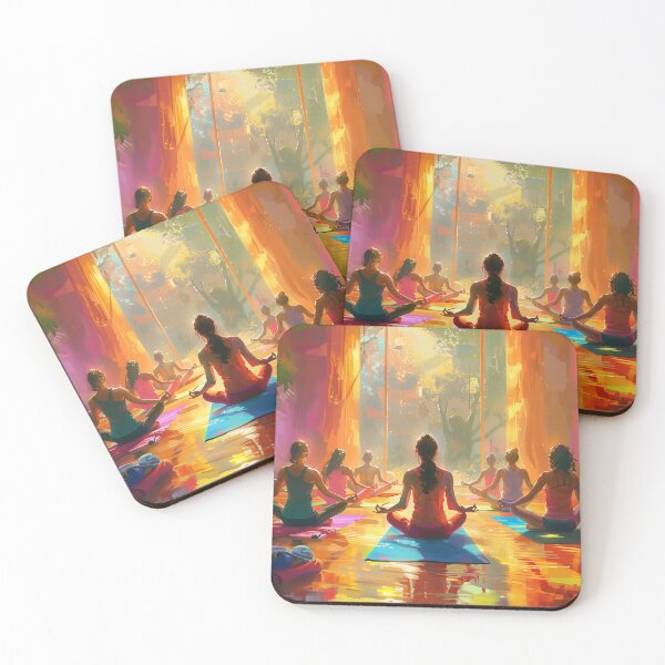 Item preview, Group Meditation in Warm Glowing Light designed and sold by palmyst.