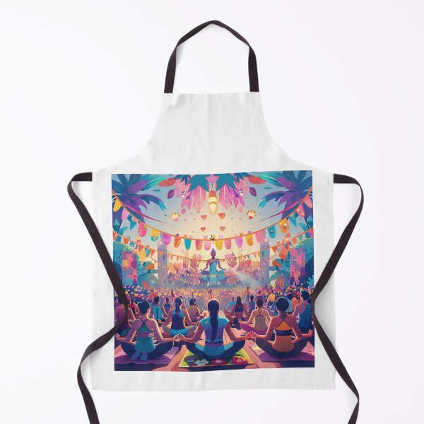 Item preview, Yoga Festival with Colorful Decorations and Lights designed and sold by palmyst.