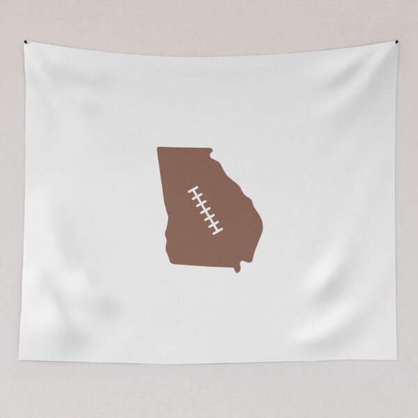 Item preview, Georgia State Outline Football Stitch designed and sold by US States Merch.