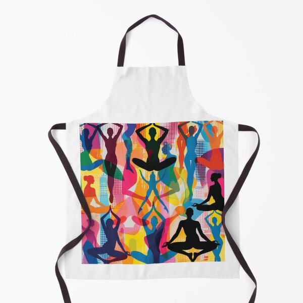 Item preview, Colorful Silhouettes in Various Yoga Poses designed and sold by palmyst.