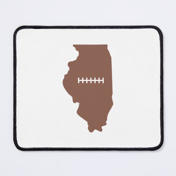 Item preview, Illinois State Outline Football Stitch designed and sold by US States Merch.