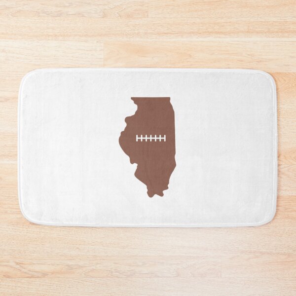 Item preview, Illinois State Outline Football Stitch designed and sold by US States Merch.