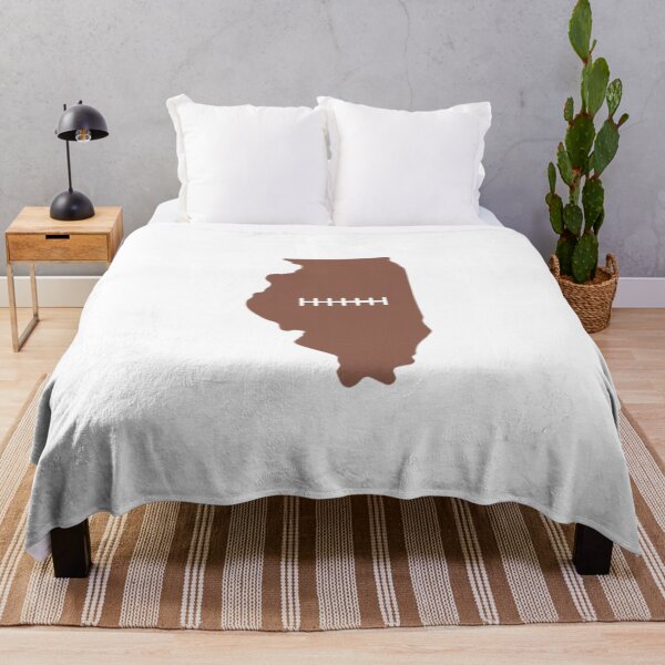 Item preview, Illinois State Outline Football Stitch designed and sold by US States Merch.