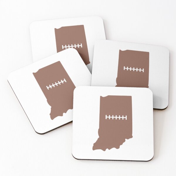 Item preview, Indiana State Outline Football Stitch designed and sold by US States Merch.