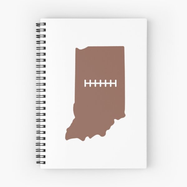 Item preview, Indiana State Outline Football Stitch designed and sold by US States Merch.