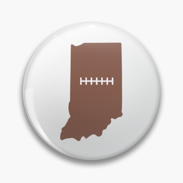 Item preview, Indiana State Outline Football Stitch designed and sold by US States Merch.
