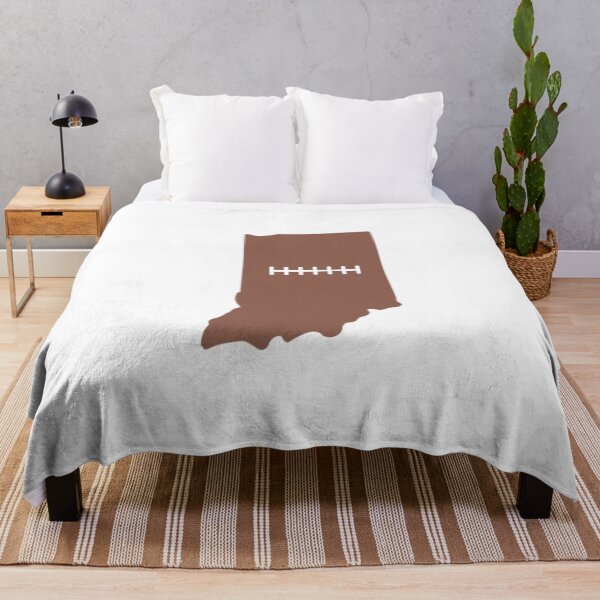 Item preview, Indiana State Outline Football Stitch designed and sold by US States Merch.