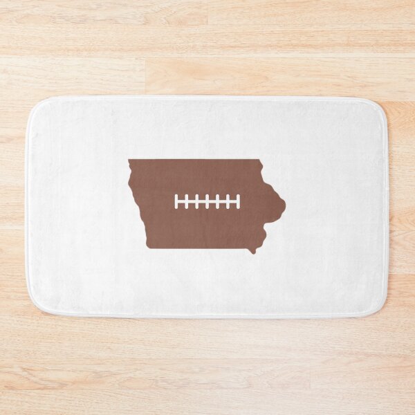 Item preview, Iowa State Outline Football Stitch designed and sold by US States Merch.