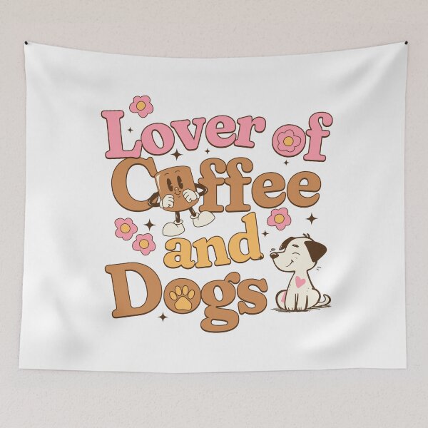 Item preview, Lover of coffee and dogs designed and sold by PrettyPinkSkies.