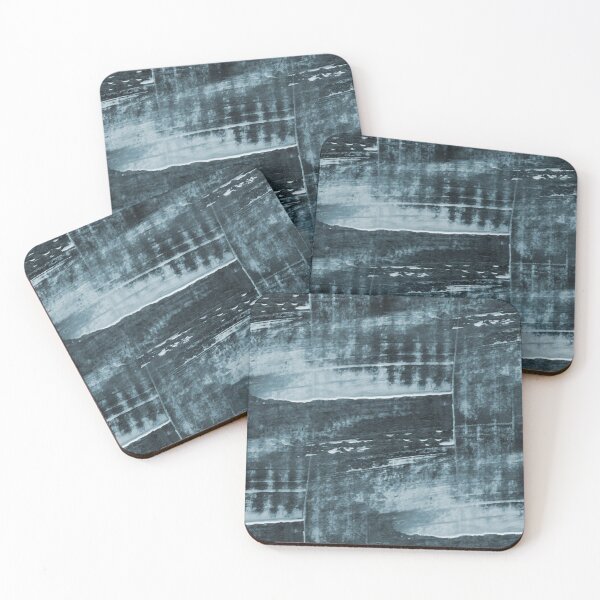 Item preview, Monochromatic Rustic Grunge Pattern in Blue designed and sold by Artistestella.