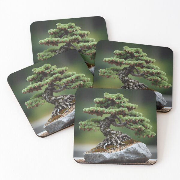 Item preview, Pine bonsai on rock designed and sold by Emile-Sabord.