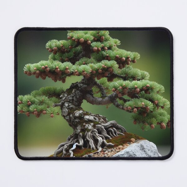 Item preview, Pine bonsai on rock designed and sold by Emile-Sabord.