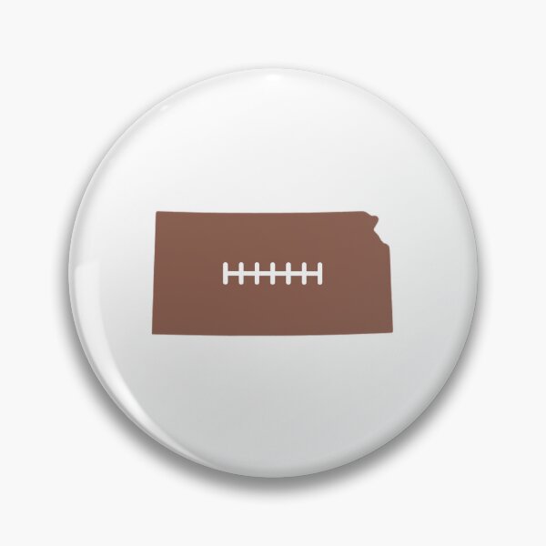 Item preview, Kansas State Outline Football Stitch designed and sold by US States Merch.