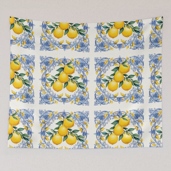 Artikelvorschau, Blaue Mosaikfliesen, Sizilien inspiriert, Mediterrane Fliesen entworfen und verkauft von MariaMarinova.