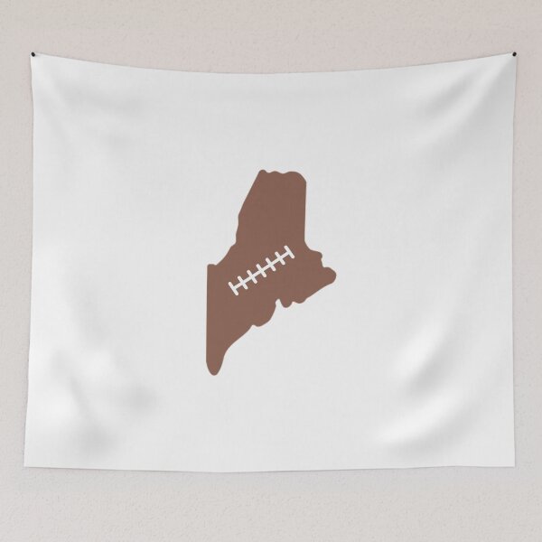 Item preview, Maine State Outline Football Stitch designed and sold by US States Merch.