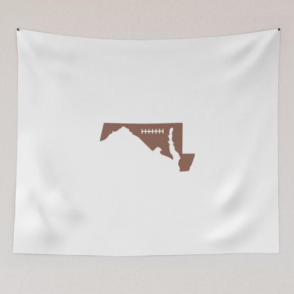 Item preview, Maryland State Outline Football Stitch designed and sold by US States Merch.