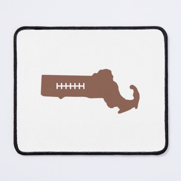 Item preview, Massachusetts State Outline Football Stitch designed and sold by US States Merch.