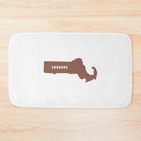 Item preview, Massachusetts State Outline Football Stitch designed and sold by US States Merch.