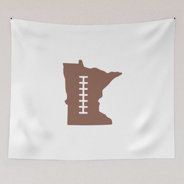 Item preview, Minnesota State Outline Football Stitch designed and sold by US States Merch.