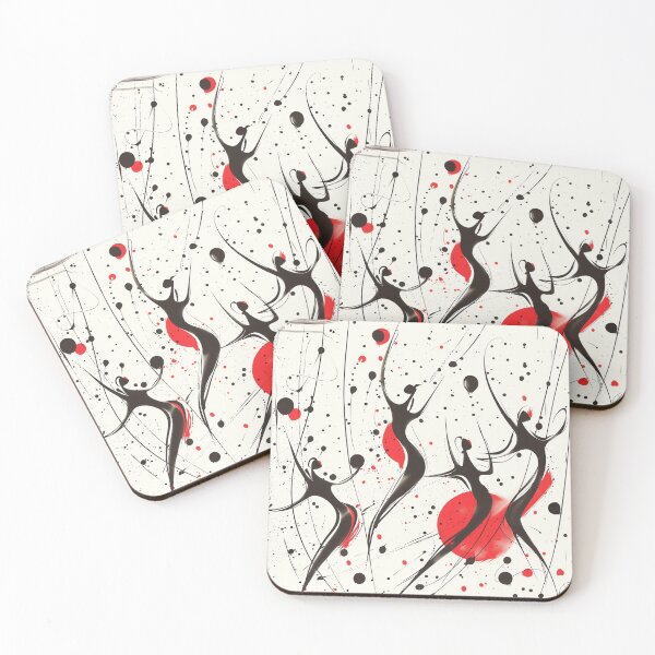 Item preview, Abstract Figures in Energetic Dance Poses designed and sold by palmyst.