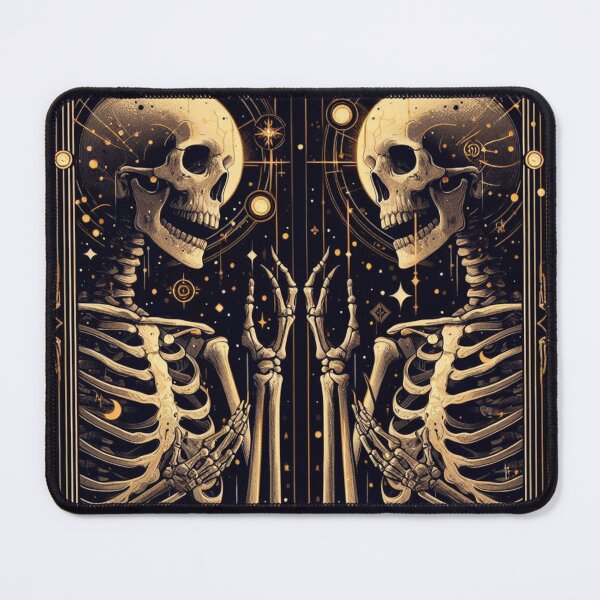 Item preview, Skeletons in a Tarot Card Dark Gothic Aesthetic 2D style designed and sold by whoismomoexe.