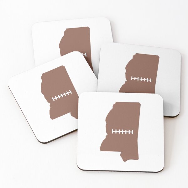 Item preview, Mississippi State Outline Football Stitch designed and sold by US States Merch.