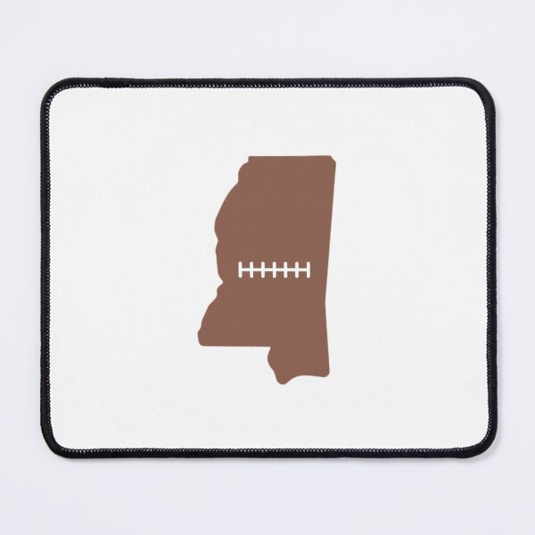 Item preview, Mississippi State Outline Football Stitch designed and sold by US States Merch.