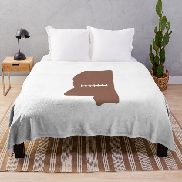 Item preview, Mississippi State Outline Football Stitch designed and sold by US States Merch.