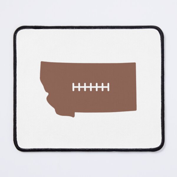 Item preview, Montana State Outline Football Stitch designed and sold by US States Merch.