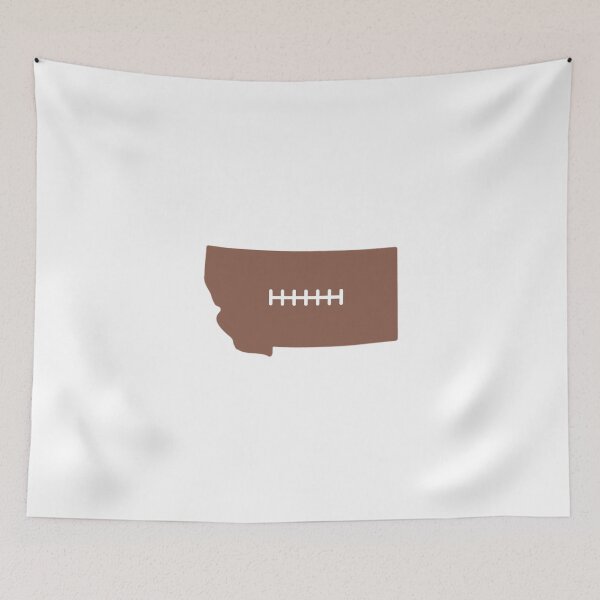Item preview, Montana State Outline Football Stitch designed and sold by US States Merch.