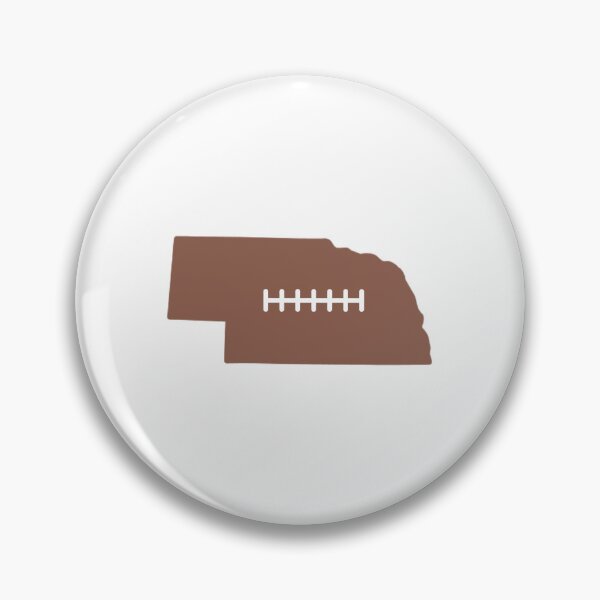 Item preview, Nebraska State Outline Football Stitch designed and sold by US States Merch.