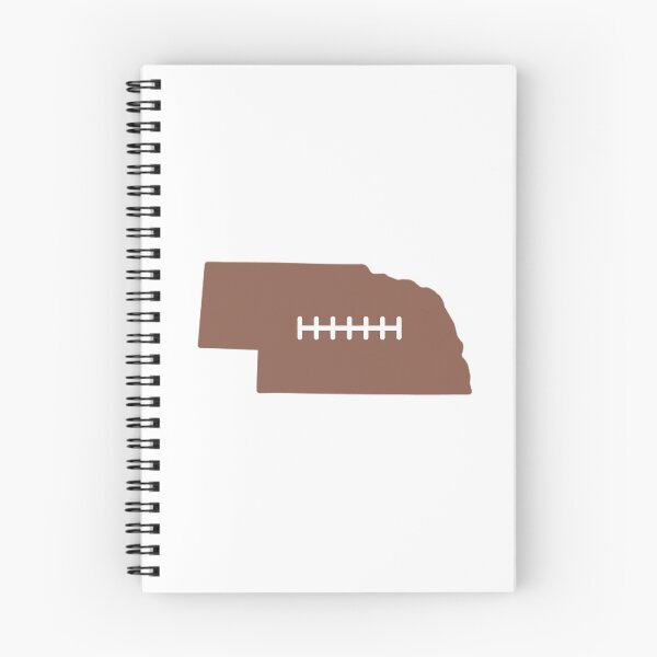 Item preview, Nebraska State Outline Football Stitch designed and sold by US States Merch.