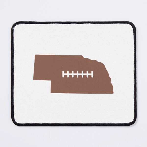 Item preview, Nebraska State Outline Football Stitch designed and sold by US States Merch.