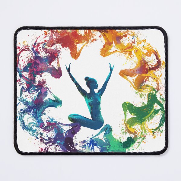Item preview, Vibrant Yoga Poses in Circular Motion designed and sold by palmyst.