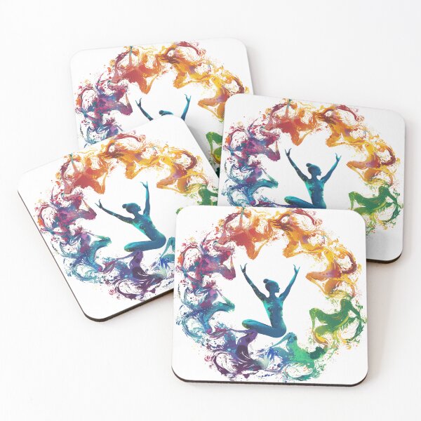 Item preview, Vibrant Yoga Poses in Circular Motion designed and sold by palmyst.
