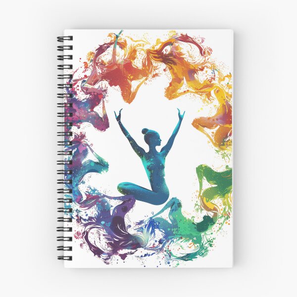 Item preview, Vibrant Yoga Poses in Circular Motion designed and sold by palmyst.