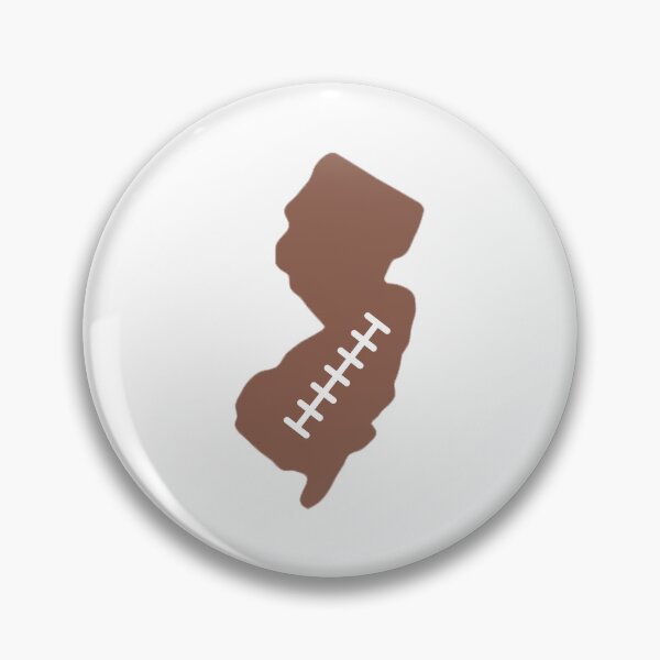 Item preview, New Jersey State Outline Football Stitch designed and sold by US States Merch.