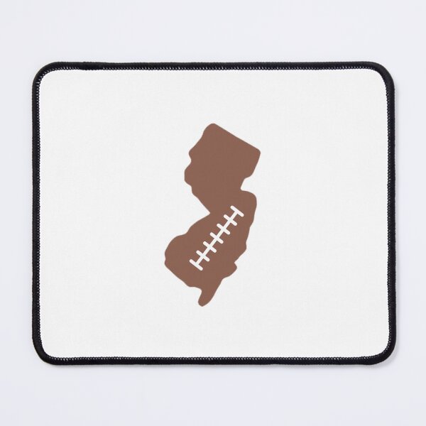 Item preview, New Jersey State Outline Football Stitch designed and sold by US States Merch.