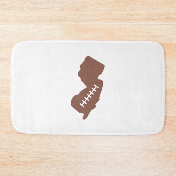 Item preview, New Jersey State Outline Football Stitch designed and sold by US States Merch.