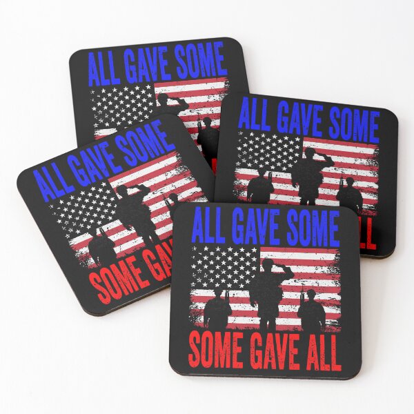 Item preview, Military Memorial Day All Gave Some Soldier USA Flag 4th of july designed and sold by BOUCHERIT amine.