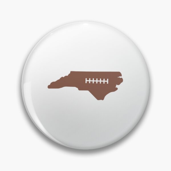 Item preview, North Carolina State Outline Football Stitch designed and sold by US States Merch.