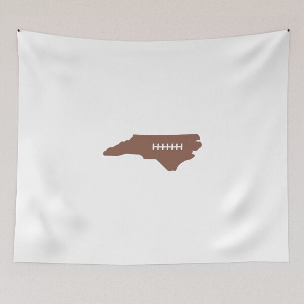 Item preview, North Carolina State Outline Football Stitch designed and sold by US States Merch.