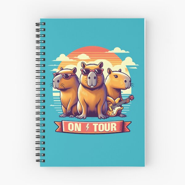 Item preview, Capybara Concert Tour Funny Cute Rodents Capybaras designed and sold by WildPalette-Art.