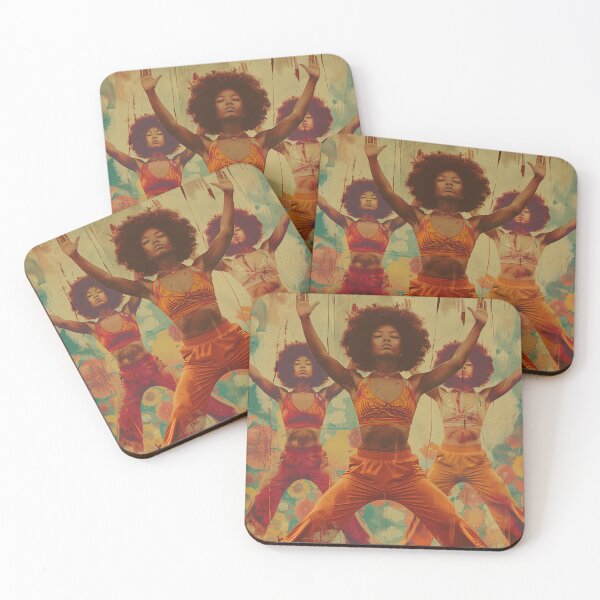 Item preview, Energetic Dance Poses in Retro Style designed and sold by palmyst.